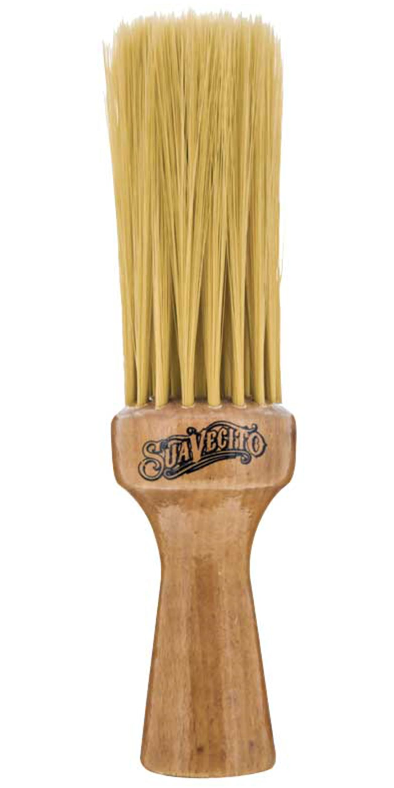 Suavecito Neck Duster Brush Long Soft Bristles & Wood Handle Clean Hair Dust Effortlessly