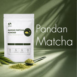 7oz Pandan Matcha Powder | Premium Japanese Green Tea Blend with Asian Vanilla | No Added Sugar | Ideal for Aromatic Pandan Matcha Latte (200g)