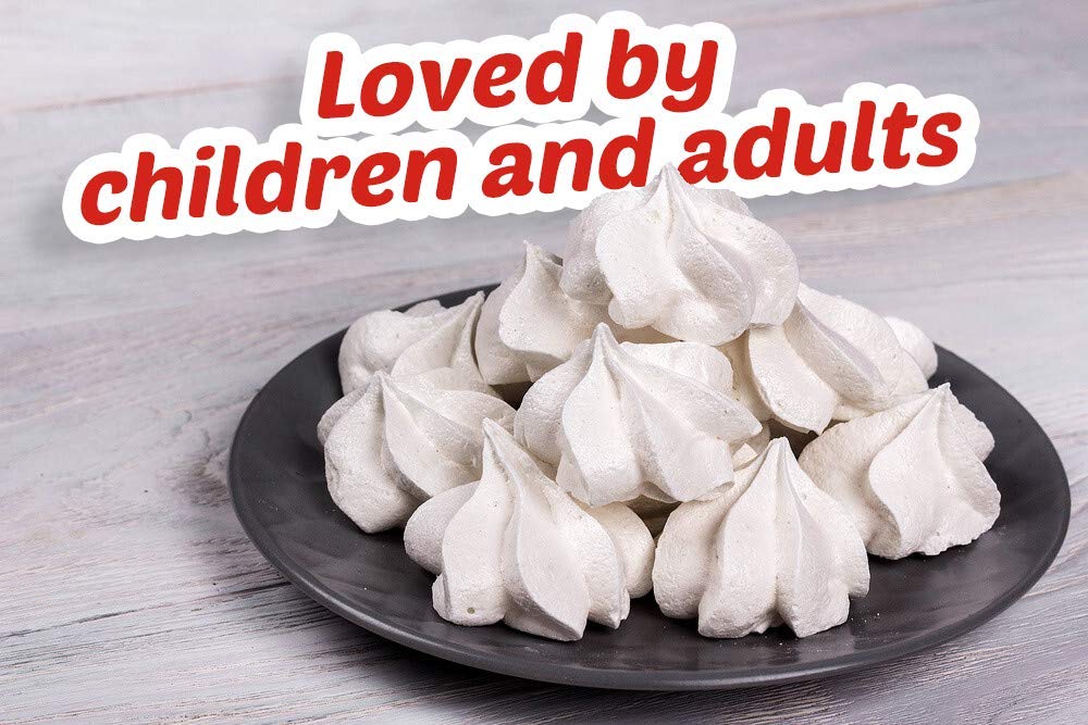 La Bayamesa Meringue cookies vanilla flavor, snack candy 1.72 oz (49g) (Pack of 12)