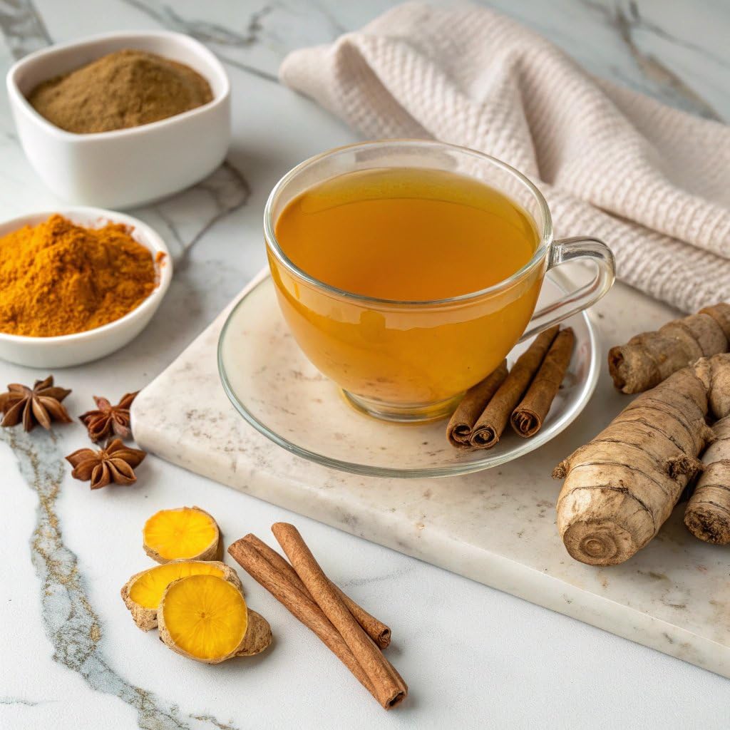 HANDPICK, Organic Turmeric Ginger Tea (100 Tea Bags) | Herbal Tea, Strong Spicy Flavor, Caffeine Free, Daily Wellness Tea, Smooth & Warming Infusion |