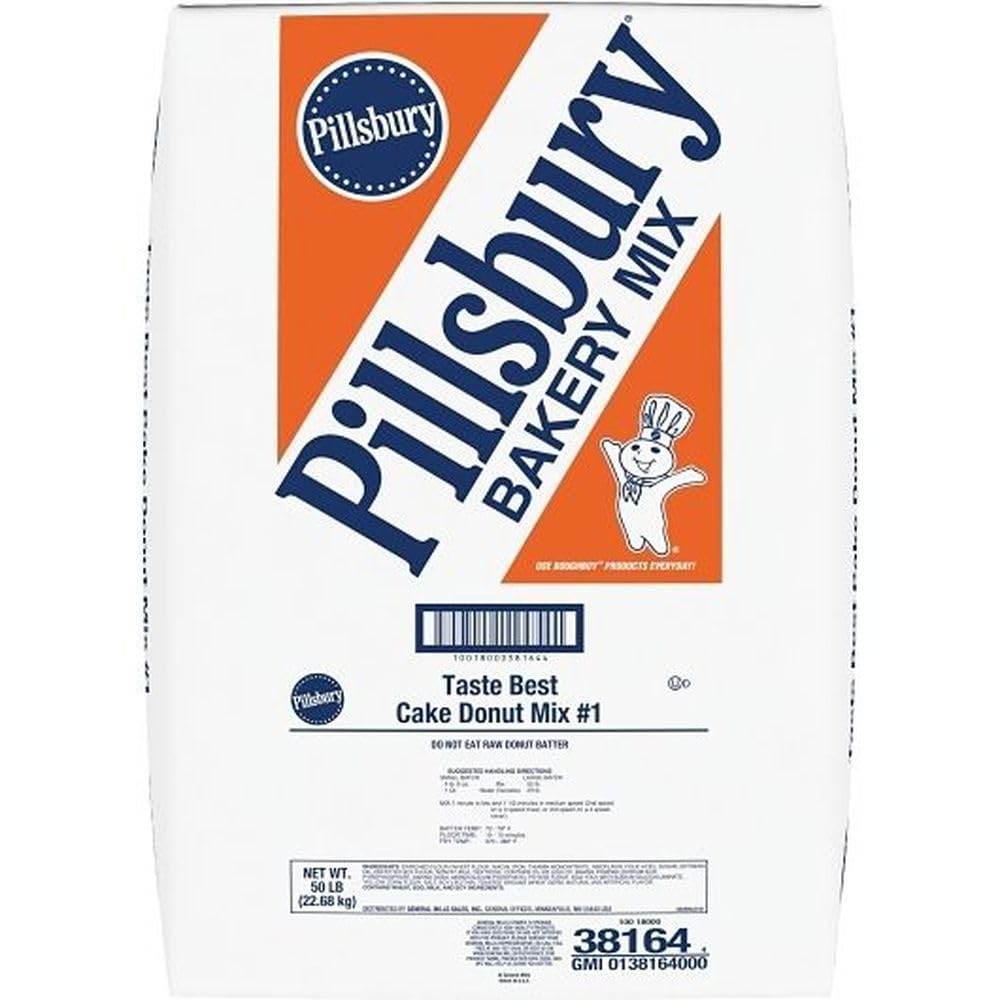 General Mills Cake Donut Mix - 50 lb Bulk Bag, Tender & Flavorful Baking Mix for Food Service
