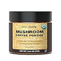 Organic Mushroom Coffee - 30% Beta-Glucans, Arabica Instant Coffee Infused with Fungipure™ Mushrooms - Lions Mane, Reishi, Turkey Tail, 72 Grams - 36