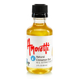 Amoretti - Natural Cinnamon Bun Extract Water Soluble 2 oz - Highly Concentrated & Perfect For Pastry, Savory, Brewing, and more, Preservative Free