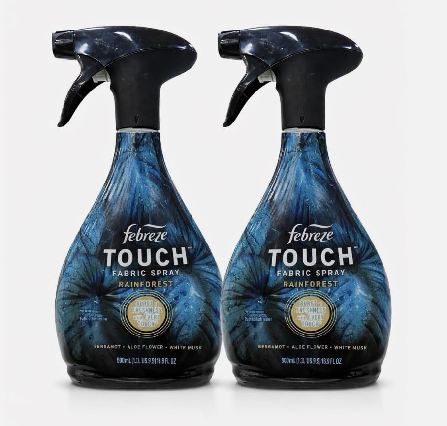 Febreze Fabric Spray Rainforest Scent Pack of 2 (27FL OUNCES)