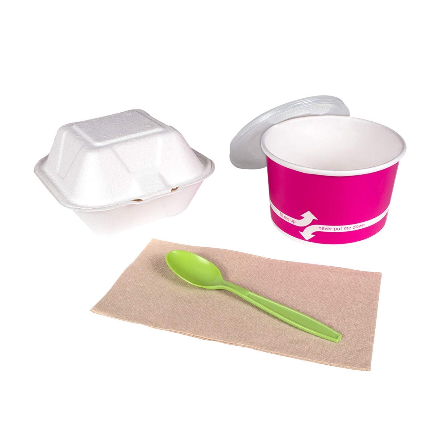 Karat U2033 (Green) 6.1" PP Extra-Heavy Weight Disposable Teaspoon, Green (Pack of 1000)