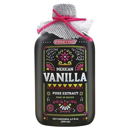 Premium Mexican Vanilla Pure Extract | 6.7 fl. oz. | Gourmet Quality with visible vanilla specks | Perfect Mother’s Day Gift for Bakers | 100% Vegan