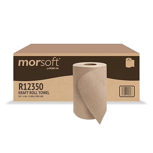 Hardwound Roll Towels, 8quot; x 350ft, Brown