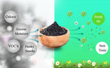Green Piece® Activated Charcoal Pure - Medium Grain Air Purifying Bag - Kid/Pet Friendly Air/Water Fresheners - Odor Absorber - Resealable Bag - SUPER