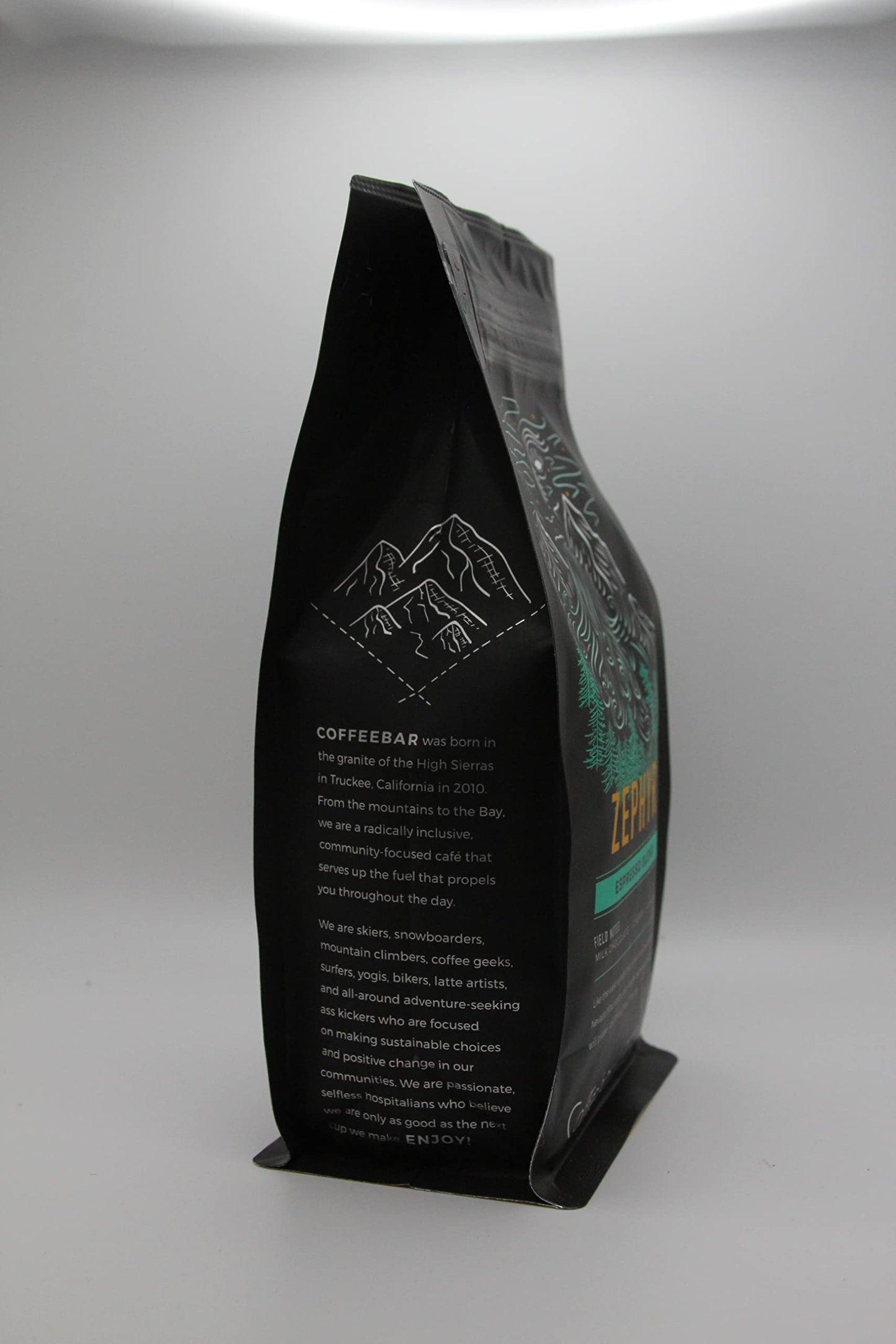 Coffeebar, Zephyr Espresso Blend, Medium Espresso Roast, 12 ounce, whole bean specialty coffee