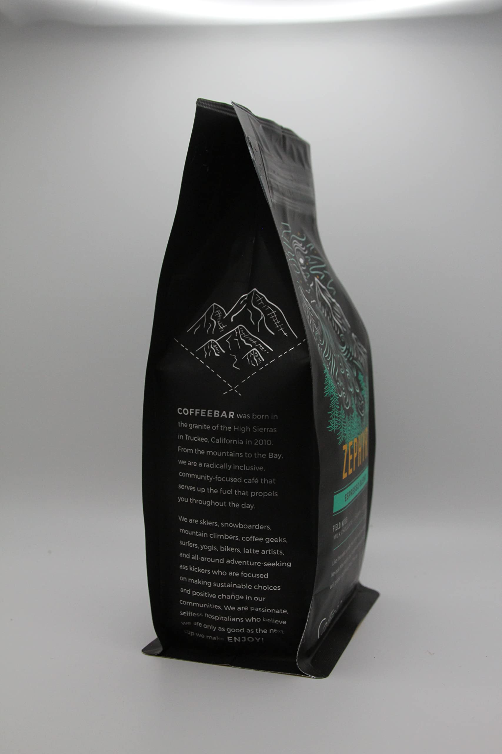 Coffeebar, Zephyr Espresso Blend, Medium Espresso Roast, 12 ounce, whole bean specialty coffee