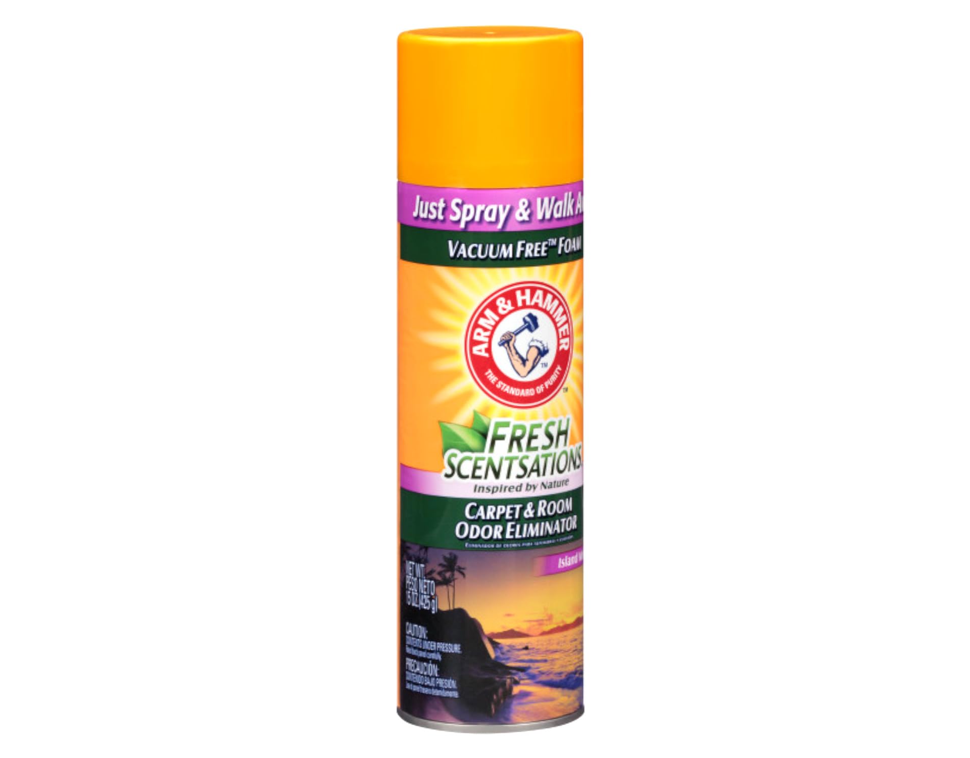 Arm & Hammer Fresh Scentsations Carpet Odor Eliminator, Island Mist - Foam, 15 Oz (15 Oz (Pack of 1))