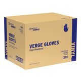 AmerCare Verge Powdered Gloves, Vinyl, Medium, Case of 1000