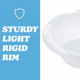 Bluesky Dinner White Lightweight Plastic Soup Bowls-12 oz | Pack of 100 Bowls, 12 oz