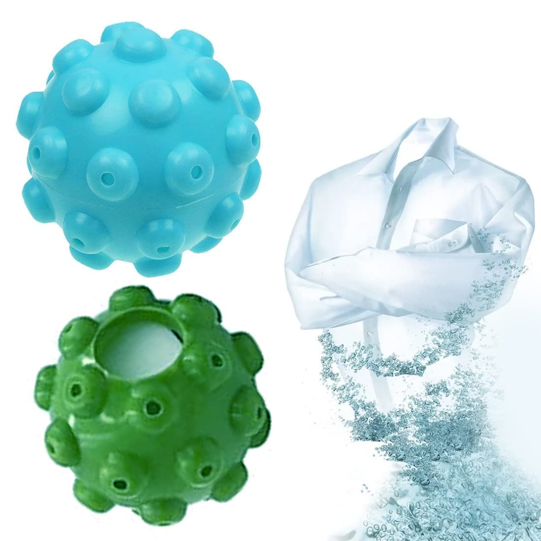 Miss Steamy Dryer Balls Fabric Softener Reusable Shorten Drying Time Reduces Wrinkles - Set of 2