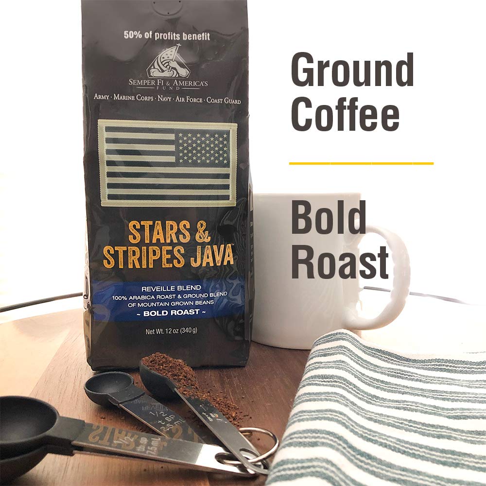 Stars & Stripes Java Coffee (Bold Roast & Ground, 12-ounce)