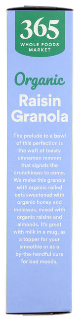 365 by Whole Foods Market, Organic Raisin Granola, 17 Ounce