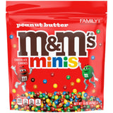 M&M'S MINIS Peanut Butter Milk Chocolate Summer Candy Bulk Summer Snacks, Family Size, 8.6 Oz Resealable Bag