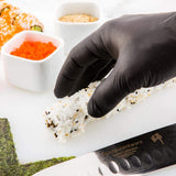 Restaurantware Extra Large Black Nitrile Gloves - Powder-Free Food Safe Gloves: Perfect for Kitchen Housekeeping and Janitorial Use - Disposable