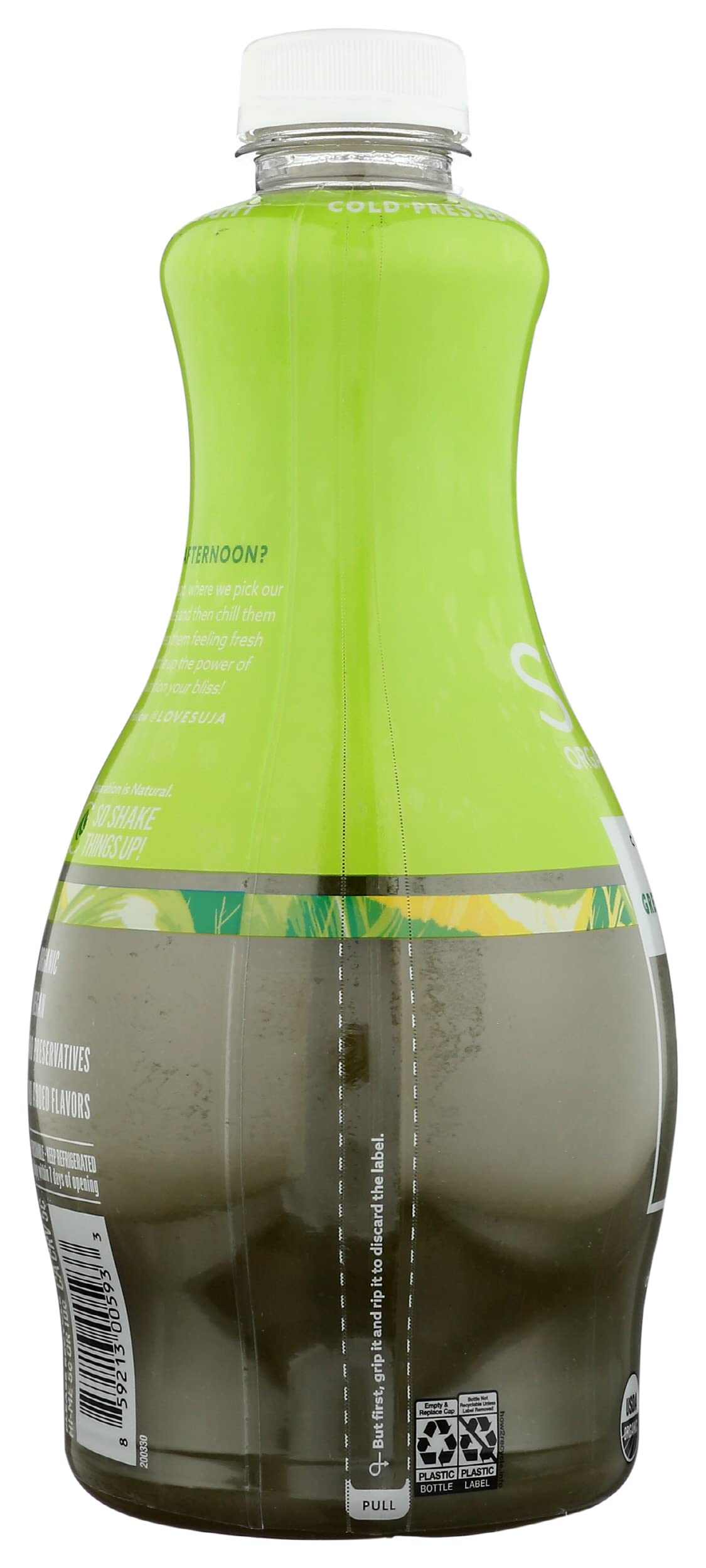 Suja Organic Green Delight Cold Pressed Juice Drink, With Spirulina, Chlorella, and Barley Grass Powders, 46 fl oz Bottle