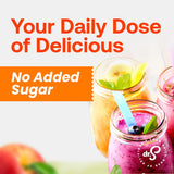Dr. Smoothie 100% Crushed Peach Pear Apricot - No Added Sugar, Made with Real Fruits/Fruit Juice - Vegan, No Artificial Colors or Flavors - Juicy