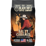 Black Rifle Coffee Company Salty Caramel, 12oz Bag, Ground Medium Roast - Roasted Blend Made from Arabica Beans - Colombian & Brazilian Beans