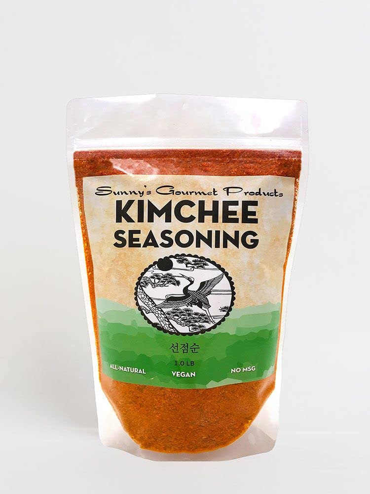 Sunny's Gourmet Korean Kimchee Seasoning, All Natural, Vegan, No MSG, 1 lb.