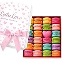 LeilaLove Macarons 21 mon Amour gift box with individually wrapped macarons