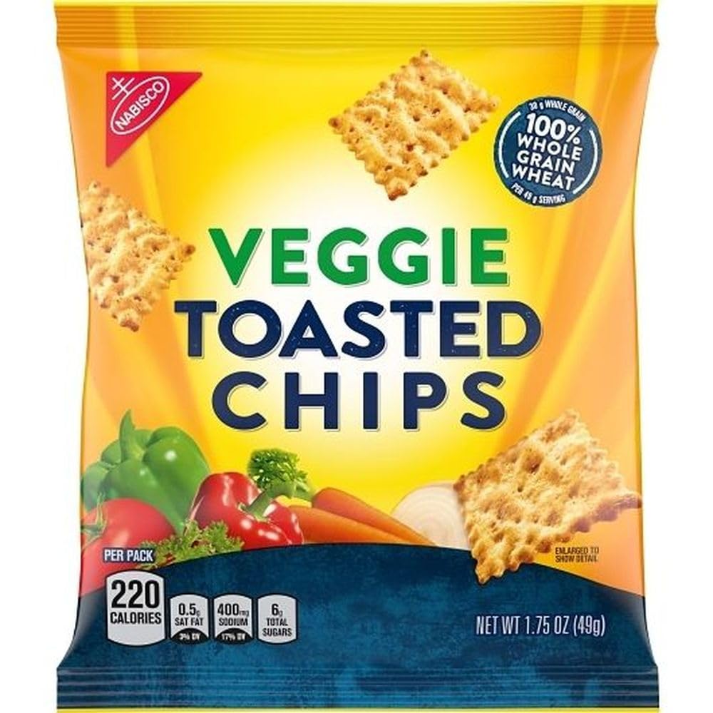Wheat Thins Veggie Toasted Chip - 1.75 oz. bag, 60 per case