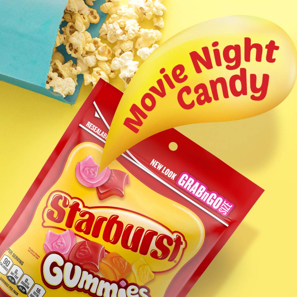 STARBURST Original Gummies Candy, 8-Ounce Grab N Go Size Resealable Bag