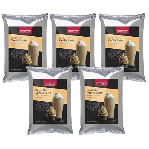 Cappuccine Ice Coffee Frappe Mix - Case of 5 Bags (Vanilla Latte)