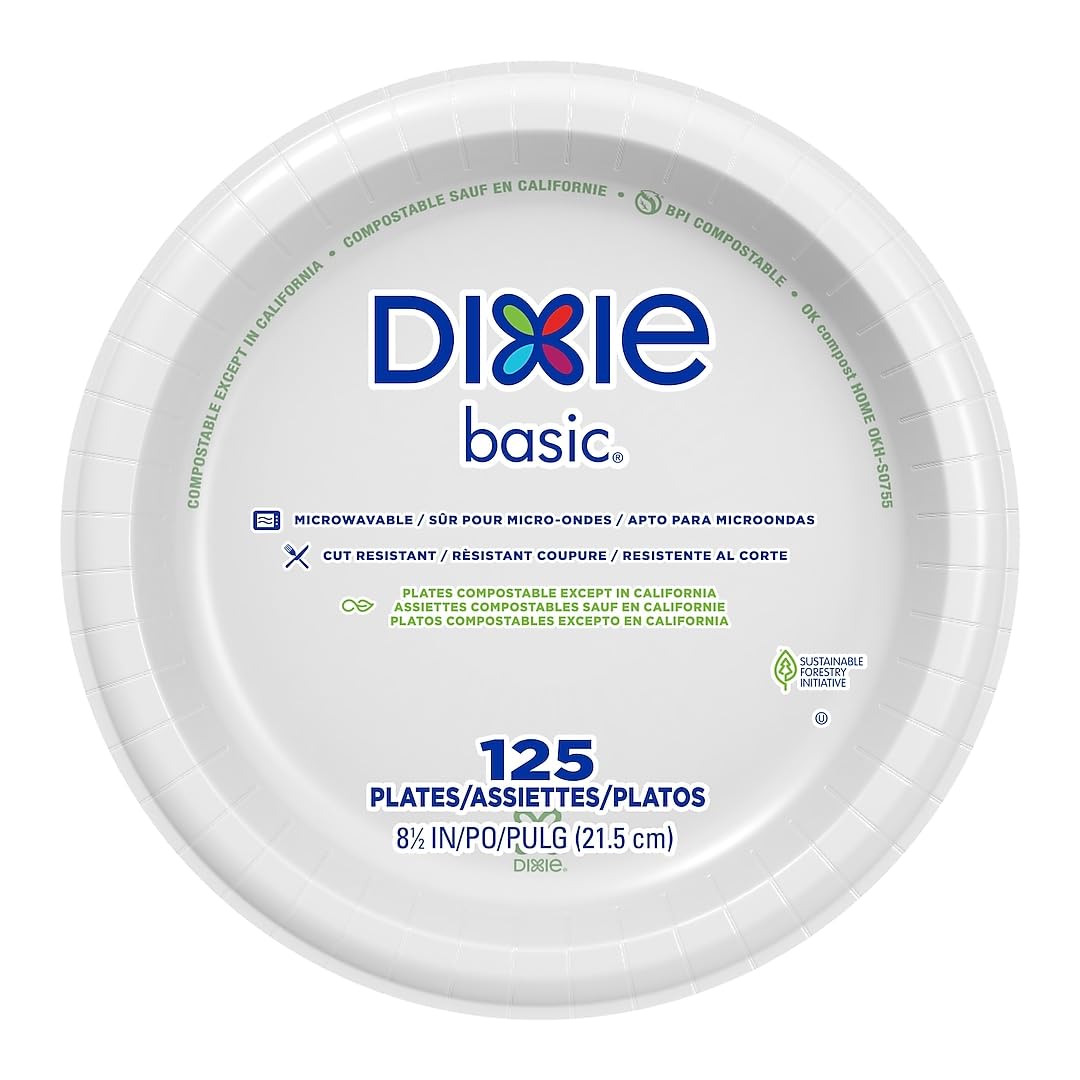 DXEDBP09W - Dixie Basic Paper Dinnerware