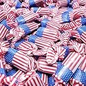 American Flag Chocolate Rolls - Patriotic Candy - Perfect For Memorial Day - Red White and Blue Candy - 1 Pound