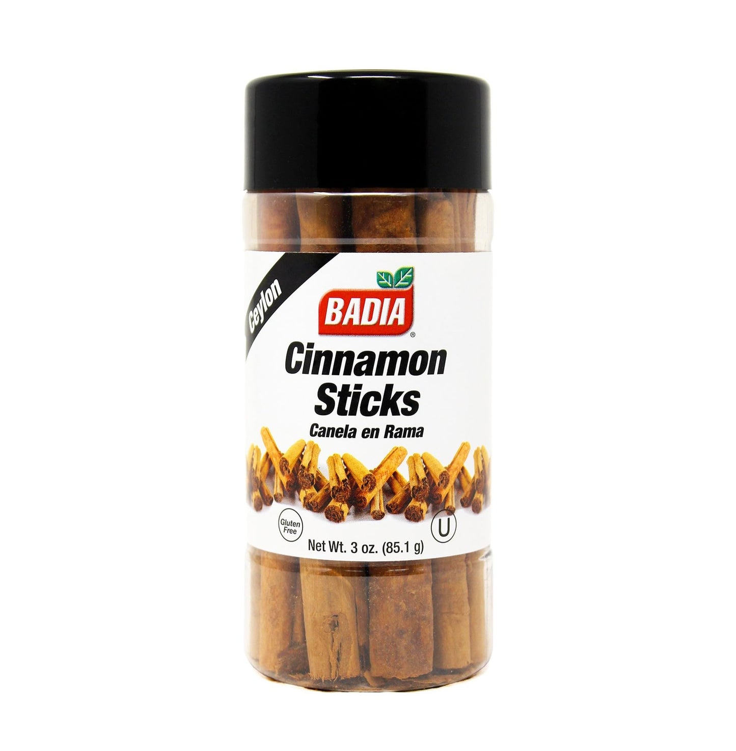 Badia Cinnamon Sticks, 3 oz - Sweet and Warm Aromatic Whole Cinnamon Spice - Natural, Gluten Free, Kosher, and No MSG