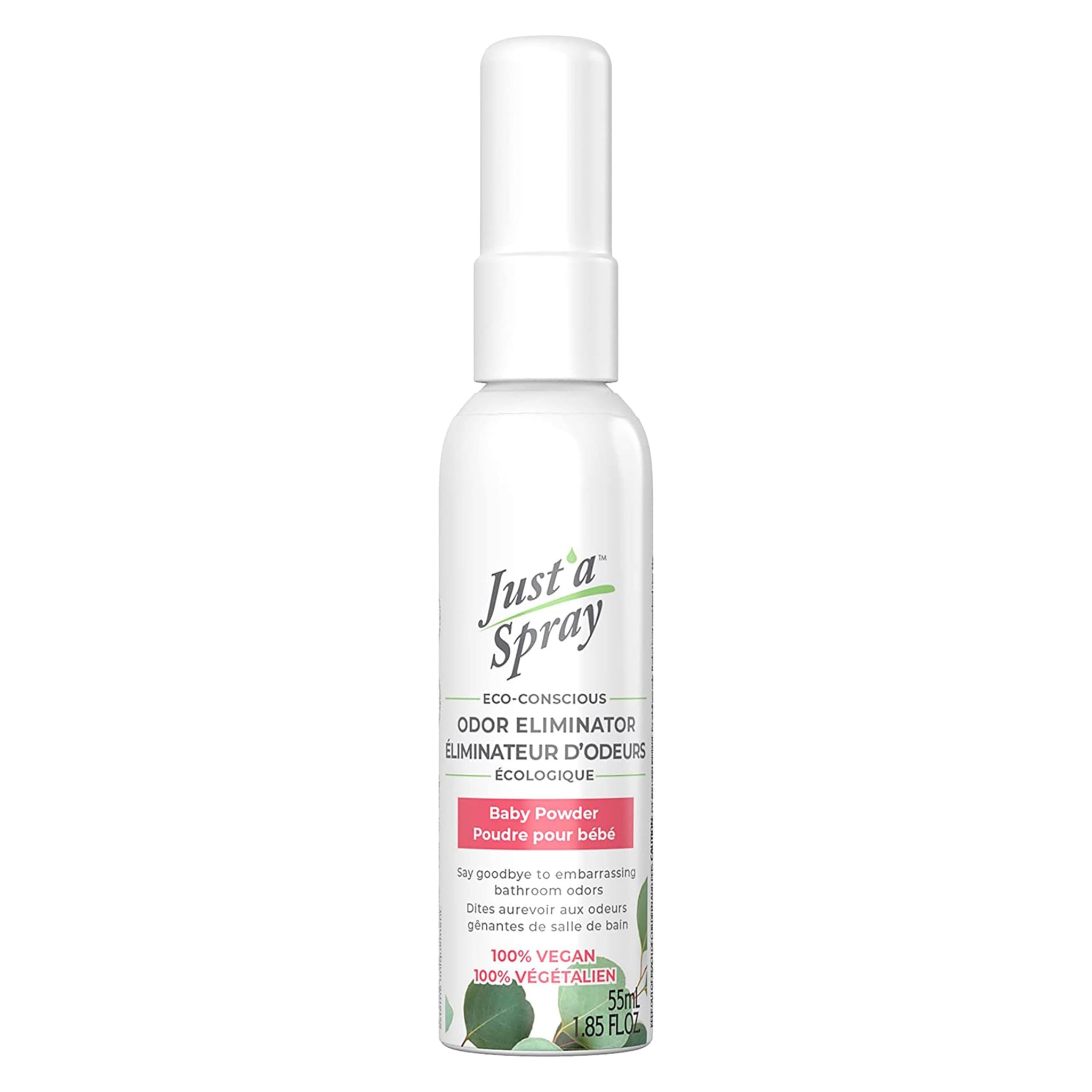 Prelam Just a Spray Odor Eliminator - Baby Powder for Kids - 1.85 oz Spray
