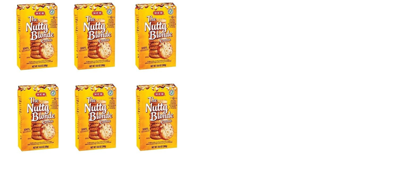 H?E?B The Nutty Blonde Cookie 10.6 oz(pack of 6)