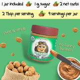 Crazy Go Nuts Organic Walnut Butter with Sea Salt - Healthy Walnut Spread, Keto, Vegan, Low Carb, Gluten Free, Non-GMO, Raw Organic Nut Butter, Omega