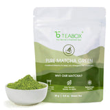 Teabox Matcha Green Tea Powder | 100% Pure & Fresh Authentic Premium Grade Matcha From The wengest Tencha Leaves | Sourced From Shizuoka, Japan | 25