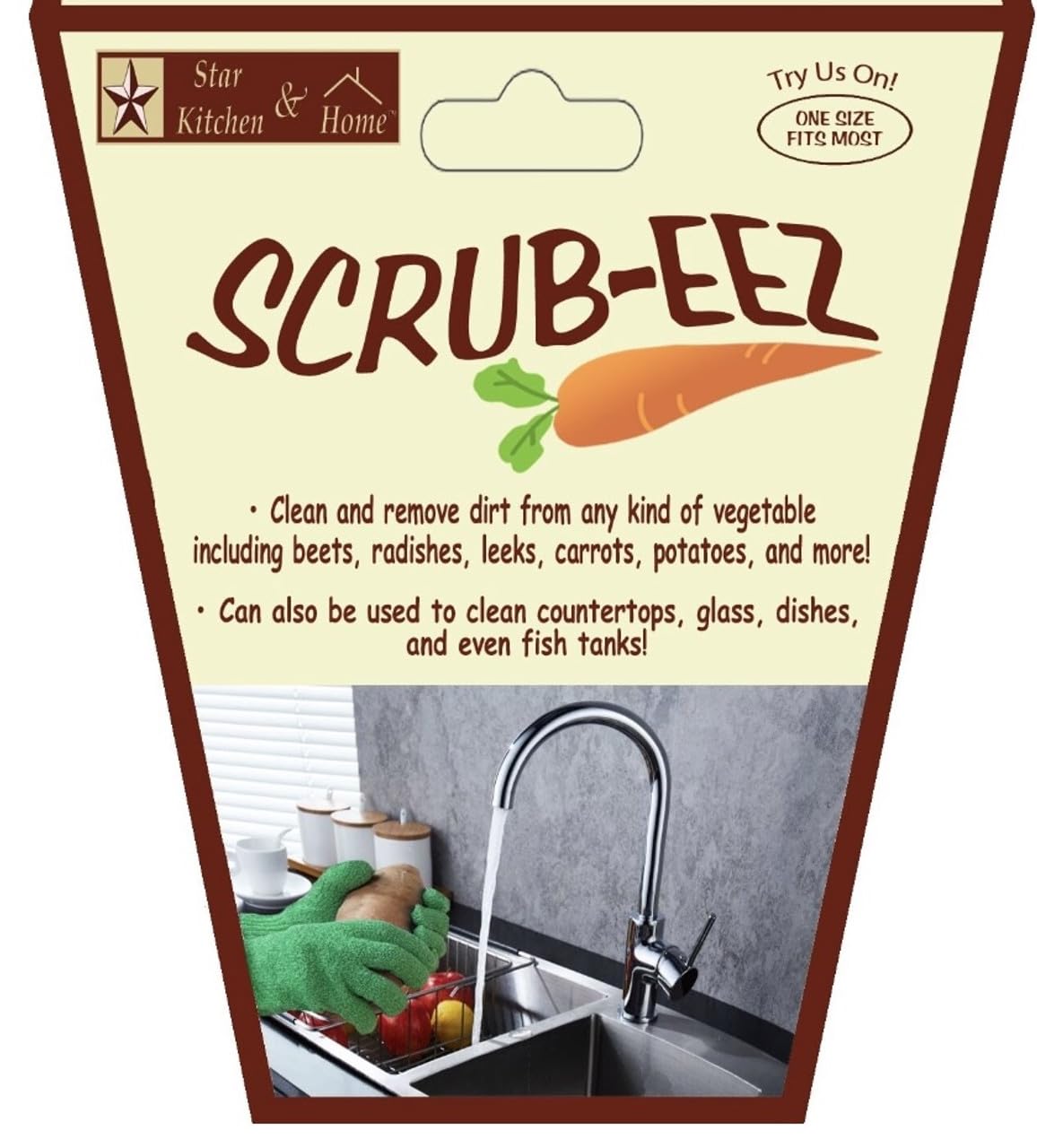 Star Kitchen & Home Scrub-Eez Cleaning Gloves