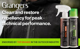 Grangers Performance Wash (10 oz Concentrate) Bottle and Performance Repel Plus Reproofing (9.3 oz) Spray Twin Pack