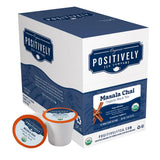 Organic Positively Tea Company, Masala Chai Black Tea, K-Cup Compatible, 24 Pods
