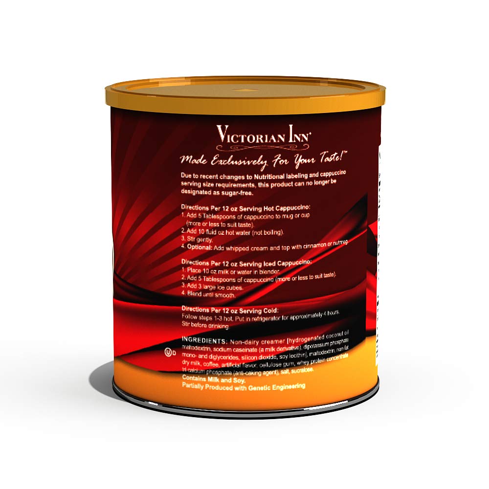 Victorian Inn Instant Cappuccino, Reduced Sugar French Vanilla, 1.4 Pound