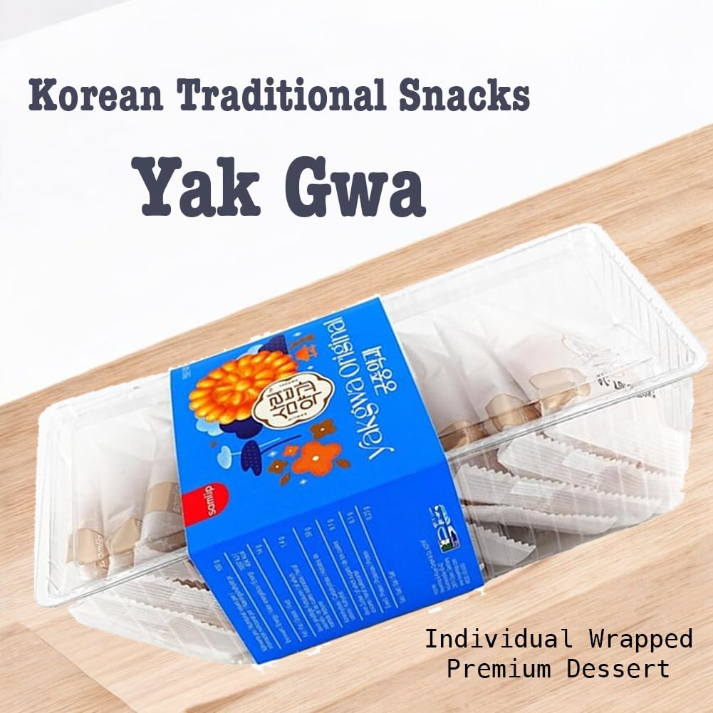 Korean Premium Snacks Sweet Rice Yak Gwa Honey Cookies 10 PCS 300g Individual ??