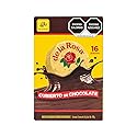 De la Rosa Original Chocolate Covered Mazapán Peanut Candy (16 pieces) and 2 mini marshmallow pockets, mazapán cubierto de chocolate 16 piezas y 2