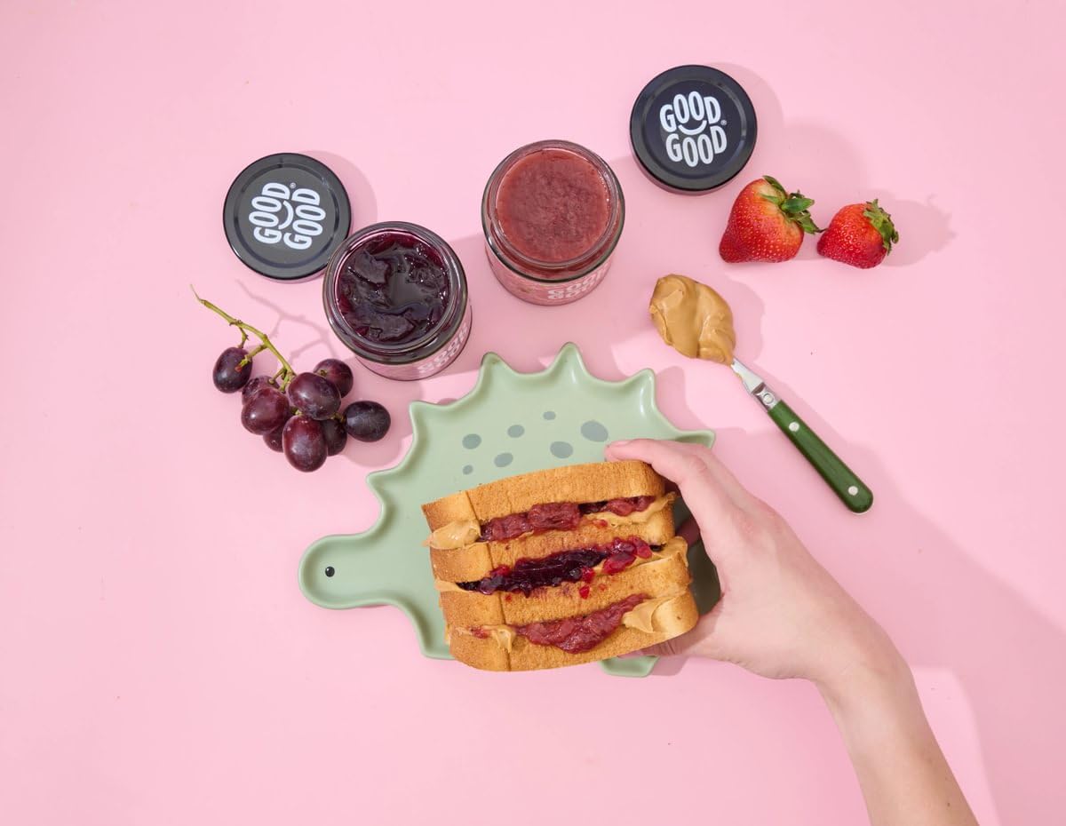 GOOD GOOD Concord Grape Jam - No Added Sugar - Low Calorie - Gluten Free and Vegan - Diabetic and Keto Friendly - 12oz / 330g (Pack of 2)