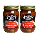 Amish Wedding Kettle Cooked Salsa, Thick and Chunky Pack of 2 14.5 ounce Jars, Cherry