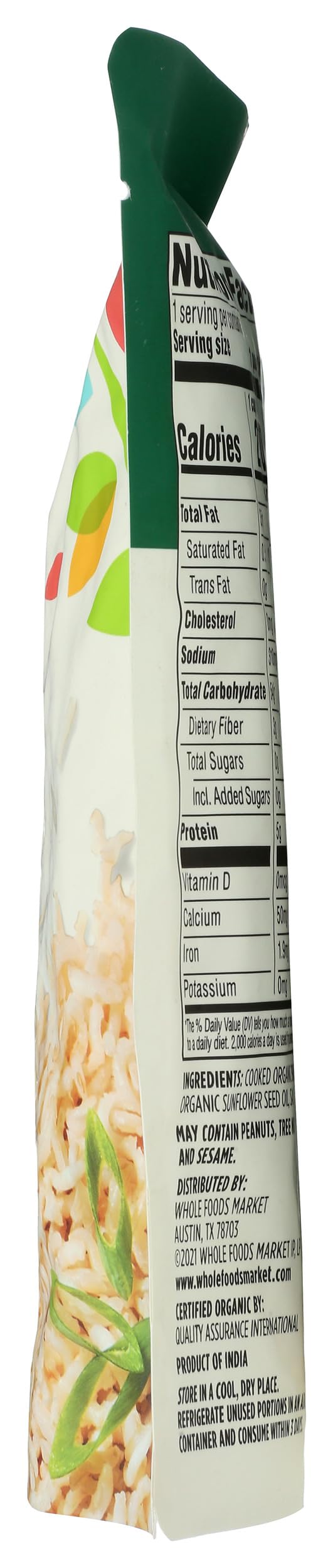 365 by Whole Foods Market, Organic Brown Basmati Rice, 90-Second Microwave in Pouch, 8.8 Ounce