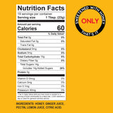 Ginger Bee Honey Tea Concentrate - Real Honey & Ginger Korean style Tea with Lemon | 19 Servings | Naturally Sweet, No Refined Sugar | Immune Support