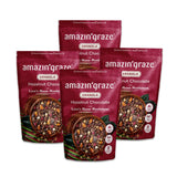 Dark Chocolate Hazelnut Granola with Lion's Mane Mushroom | Natural, Hand-Baked, Reduced Sugar, Rich in Iron | for Breakfast Cereal, Trailmix, Yogurt
