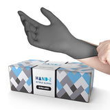 Hand-E Touch Grey Disposable Nitrile Gloves X Large 100 Count, Powder and Latex Free Medical Gloves for Exams and Surgical Needs - Food Safe