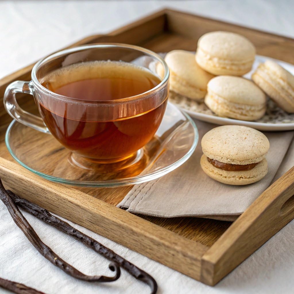 TAZO Dessert Delights Vanilla Bean Macaron Tea Bags, Sugar Free and Zero Calories, 90 Total Tea Bags (15ct - Pack of 6)